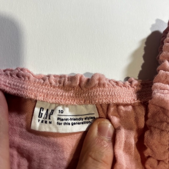 GAP Girls Smocked Tank Top Light Pink Size 10 - Picture 4 of 4